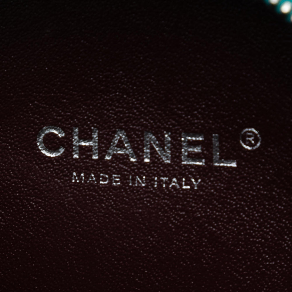 Chanel Quilted Metallic Caviar Rainbow Hardware Oval Camera Bag