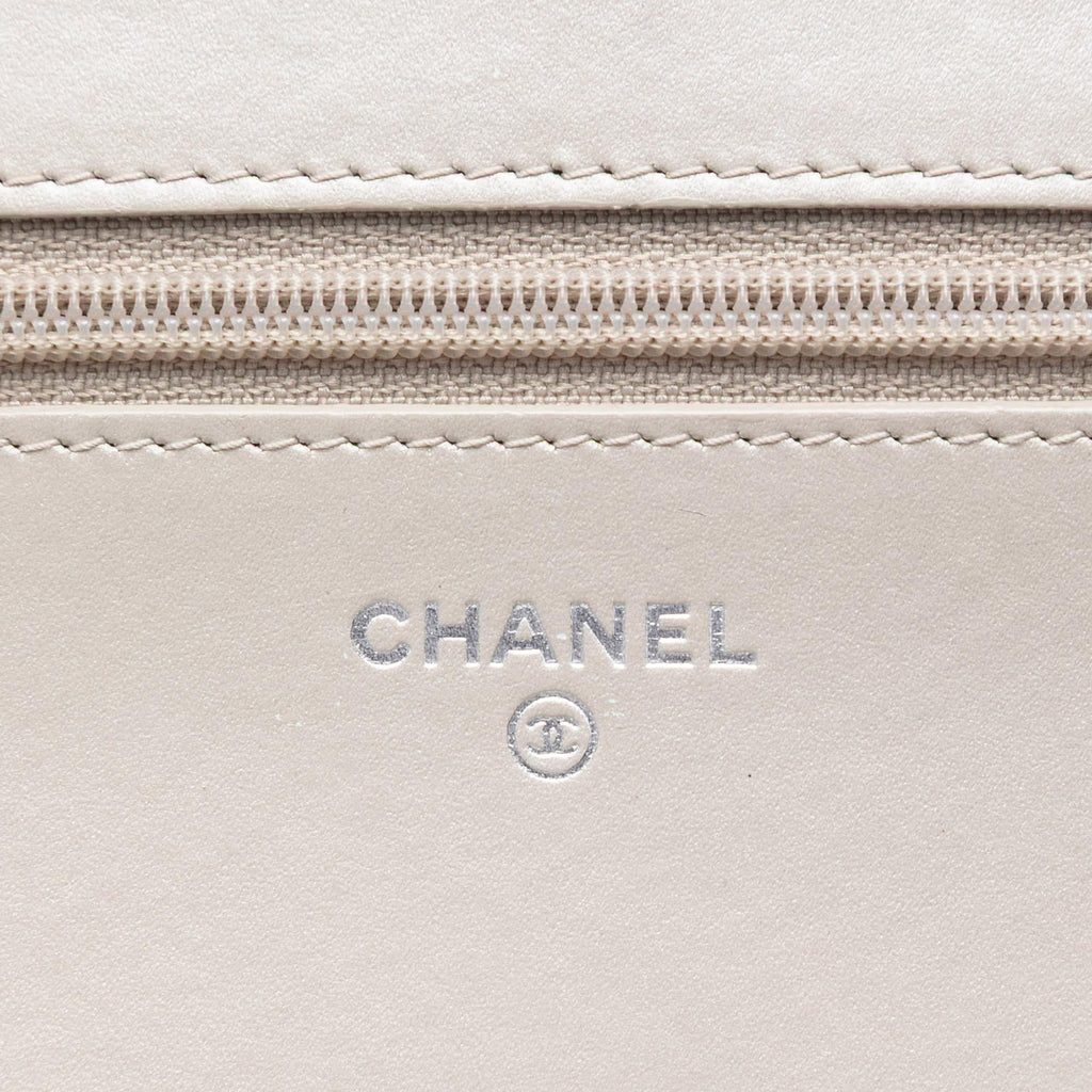 Chanel Quilted Patent Boy Wallet on Chain