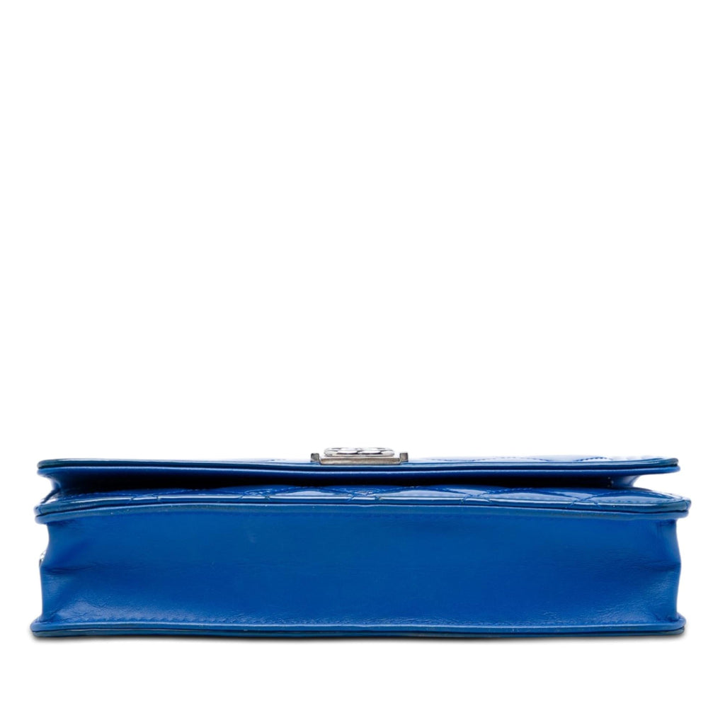 Chanel Quilted Patent Boy Wallet on Chain
