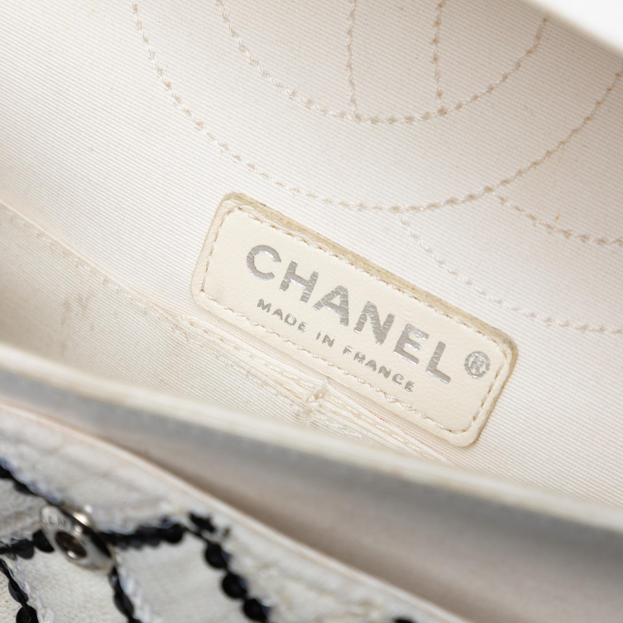 Chanel Reissue 2.55 Quilted Sequined Mesh Double Flap 225