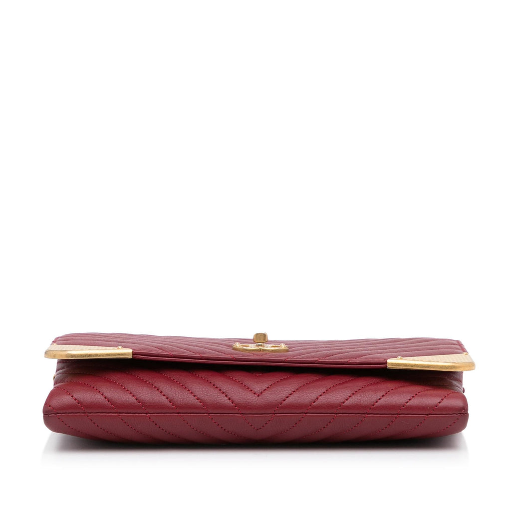 Chanel Rock Corner Chevron Flap Bag (SHG-xAzd8d)