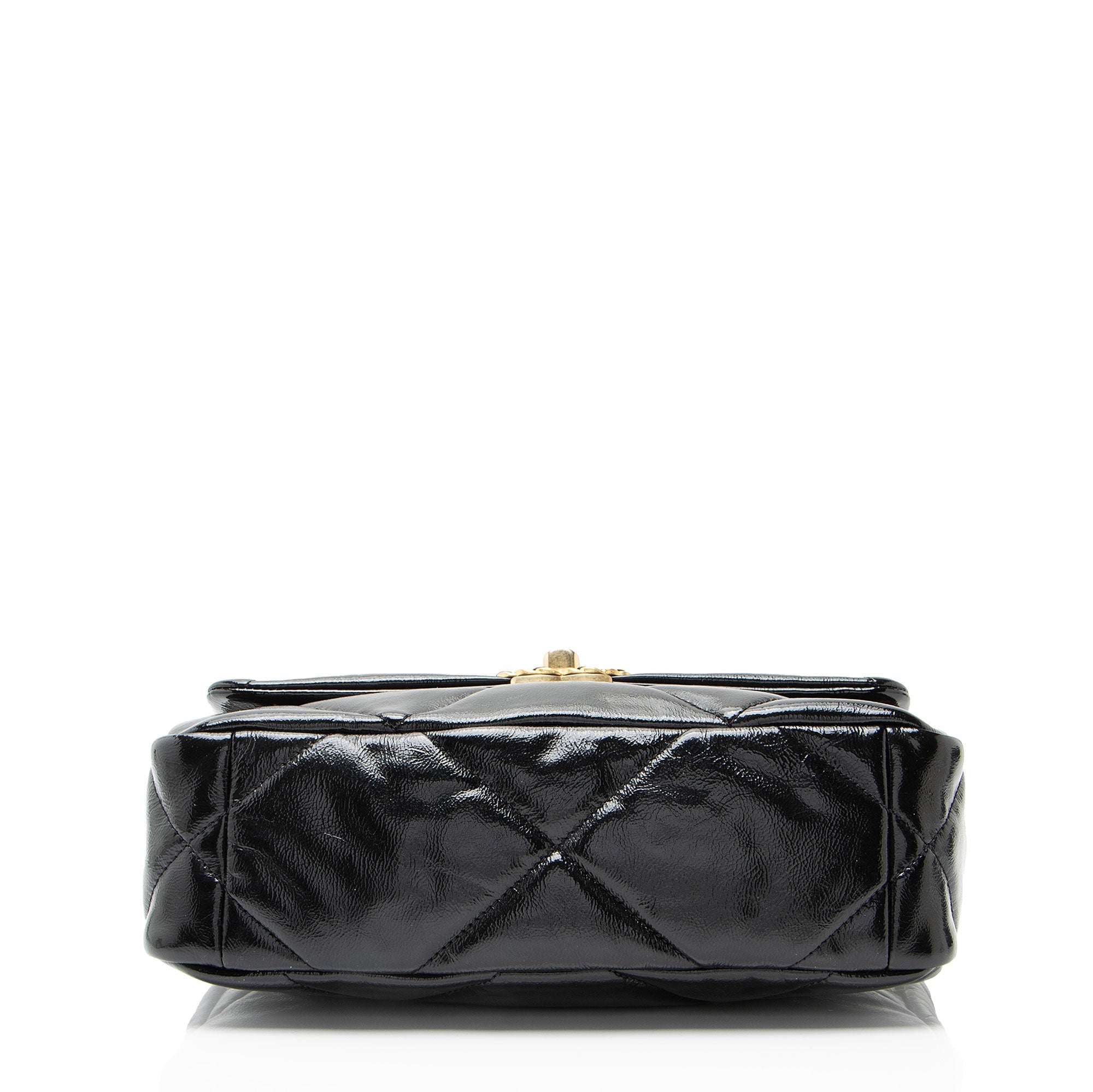 Chanel Shiny Crumpled Calfskin 19 Medium Flap Shoulder Bag