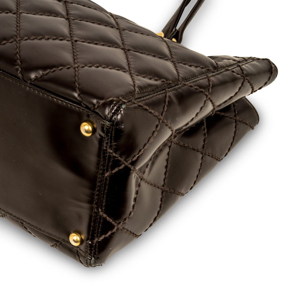 Chanel Vintage Quilted Shopping Tote