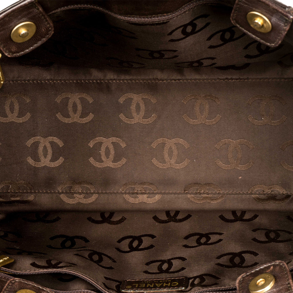 Chanel Vintage Quilted Shopping Tote