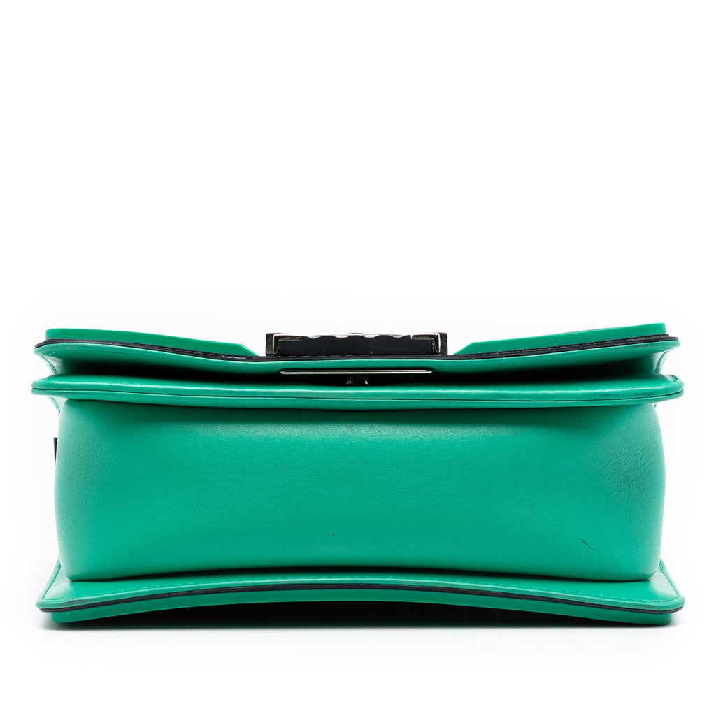 Chanel Small Bicolor Quilted Lambskin and Rubber Boy Flap