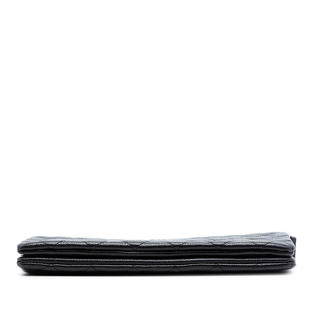 Chanel Small CC Quilted Caviar Zip Pouch