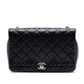 Chanel Small CC Quilted Lambskin Embossed Braid Single Flap