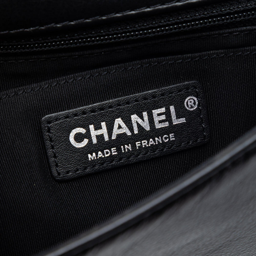 Chanel Small CC Quilted Lambskin Embossed Braid Single Flap