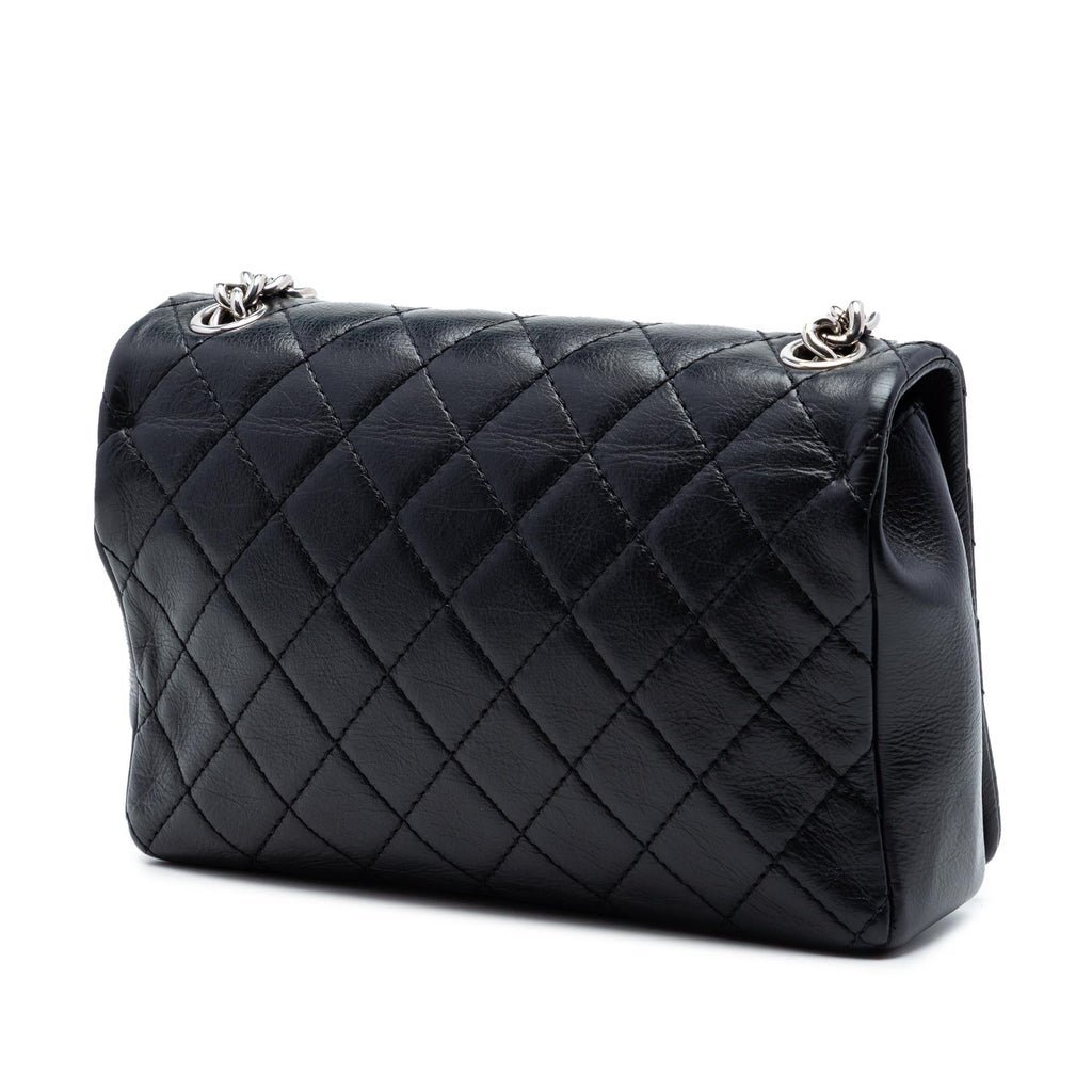 Chanel Small CC Quilted Lambskin Embossed Braid Single Flap