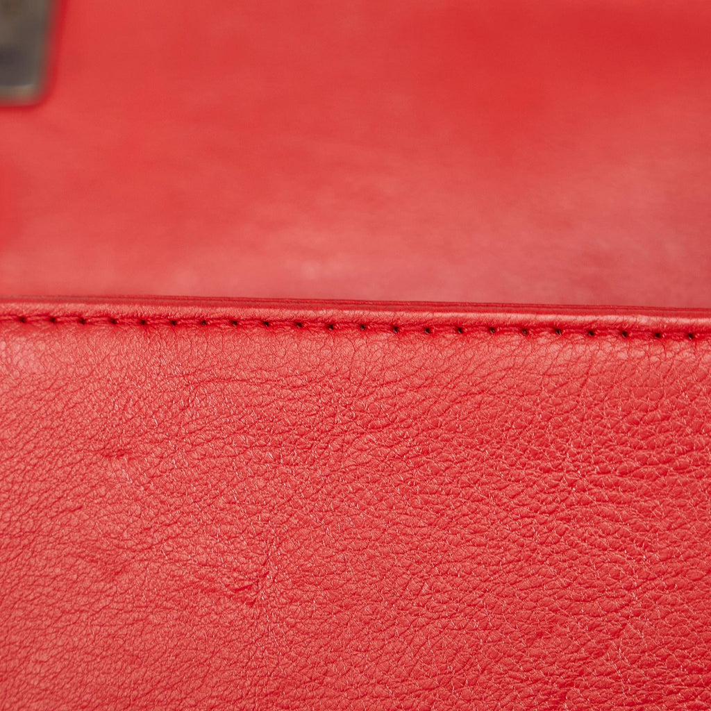 Chanel Small Calfskin Double Stitch Boy Flap