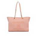 Chanel Small Canvas Deauville Tote (SHG-YEq40T)