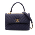 Chanel Small Chevron Jersey Trendy CC Top Handle Flap