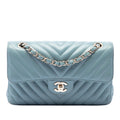 Chanel Small Classic Chevron Lambskin Double Flap