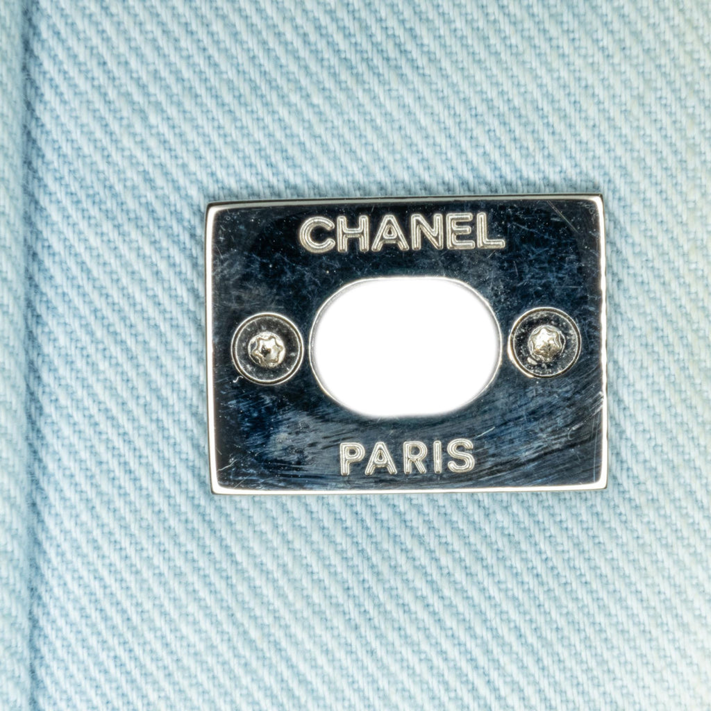 Chanel Small Denim Canebiers Net Flap (SHG-bzsj0K)
