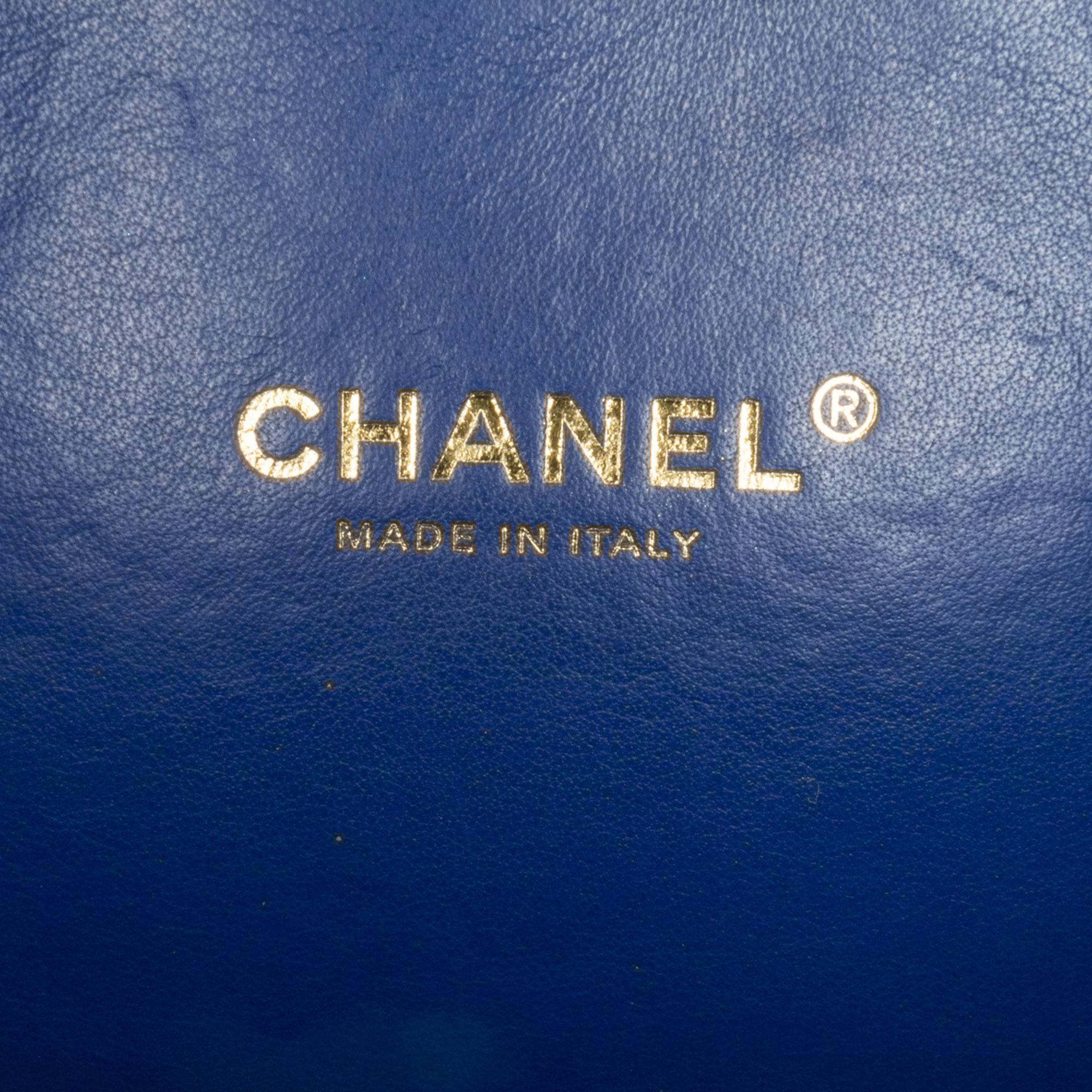 Chanel Small Jersey CC Filigree Vanity Case (SHG-n3n03P)