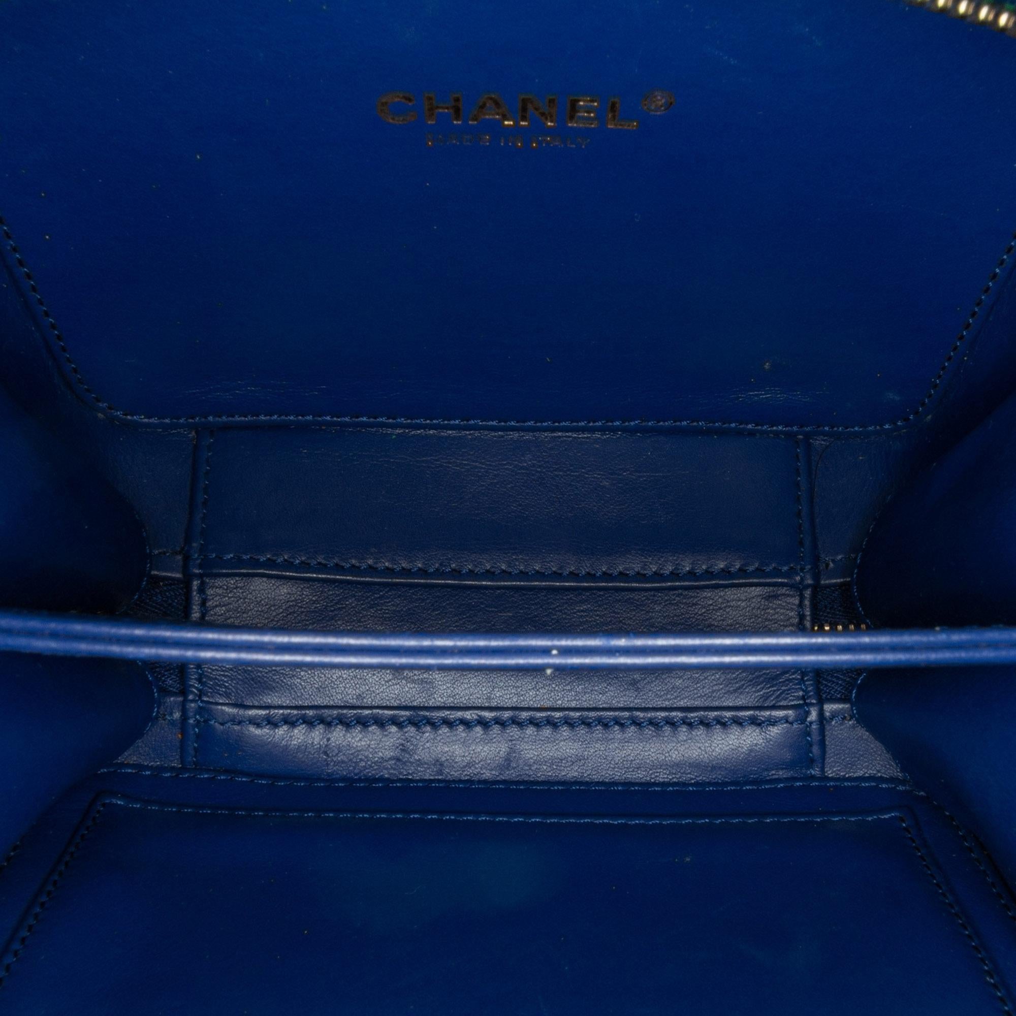 Chanel Small Jersey CC Filigree Vanity Case (SHG-n3n03P)
