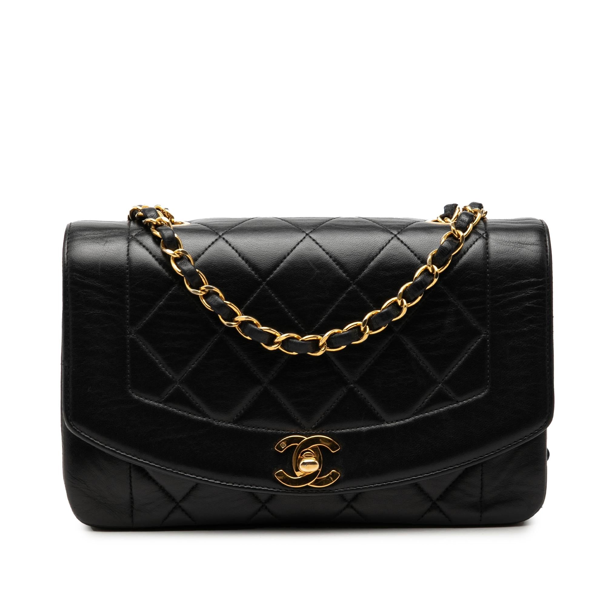 Chanel Small Lambskin Diana Flap