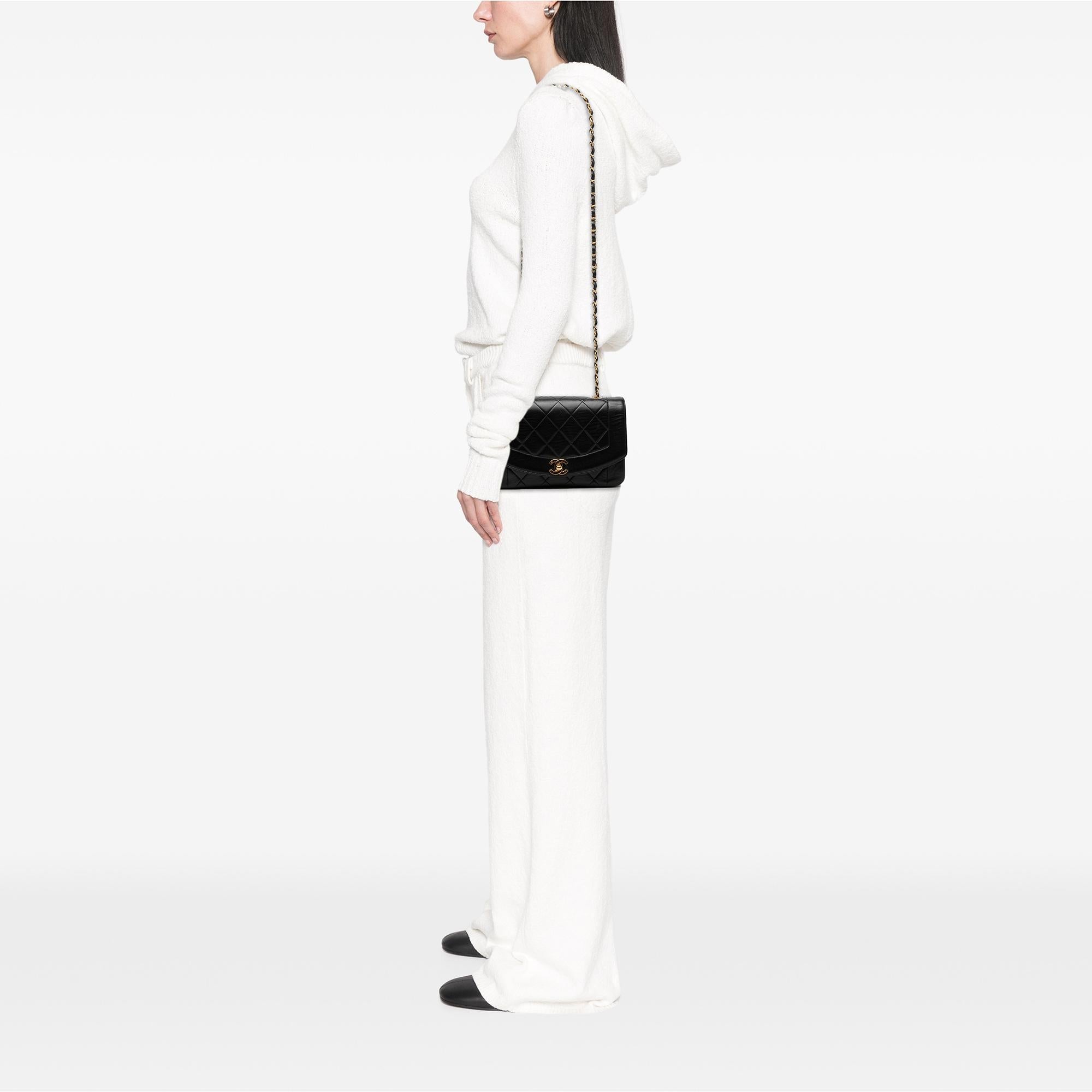 Chanel Small Lambskin Diana Flap