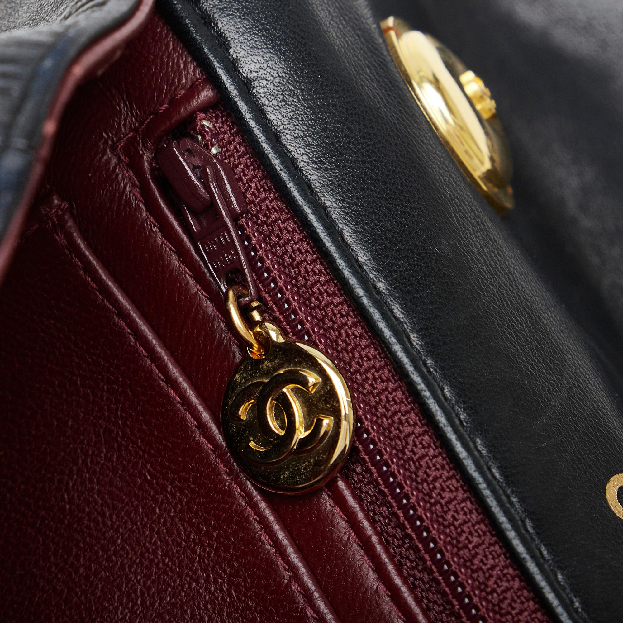 Chanel Small Lambskin Kelly Top Handle Bag