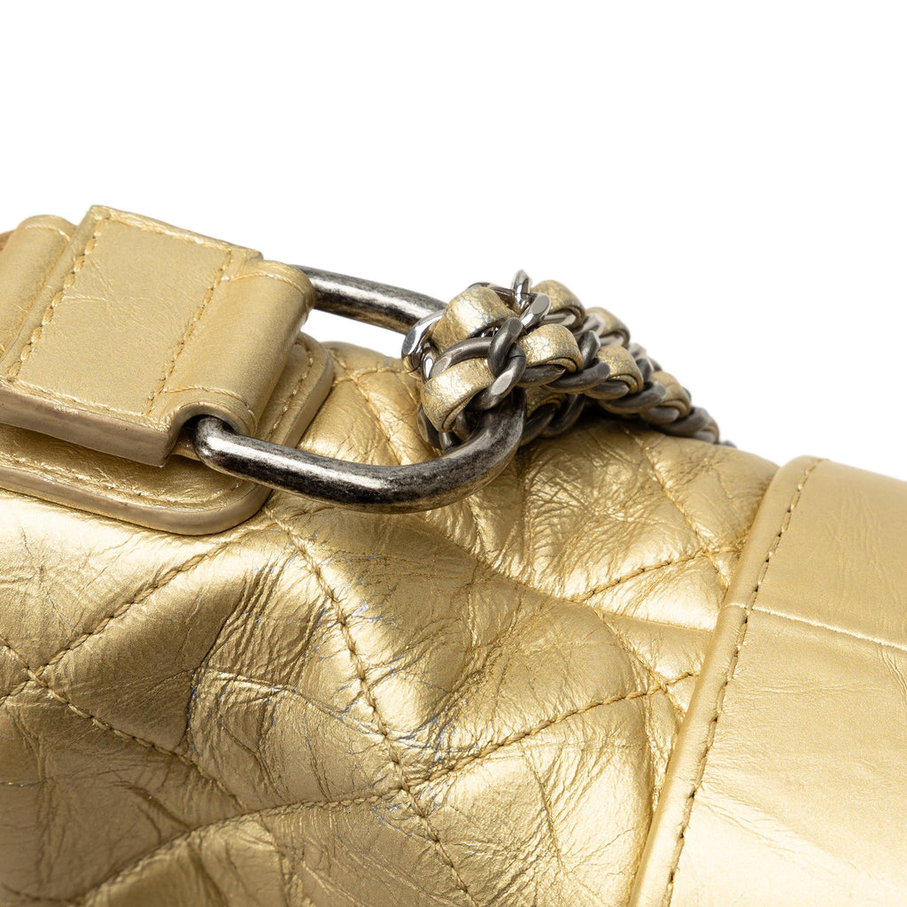 Chanel Small Metallic Lambskin Gabrielle Crossbody (SHG-RgUmSZ)