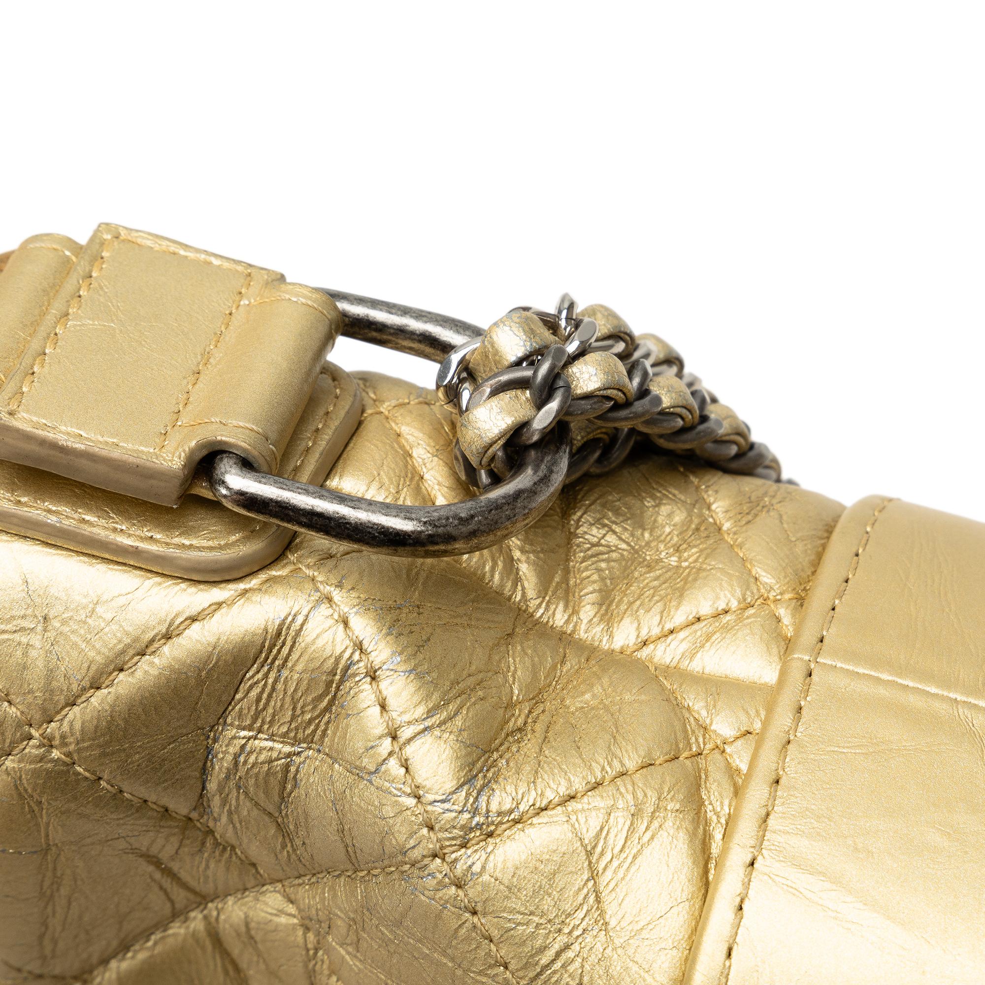 Chanel Small Metallic Lambskin Gabrielle Crossbody (SHG-RgUmSZ)