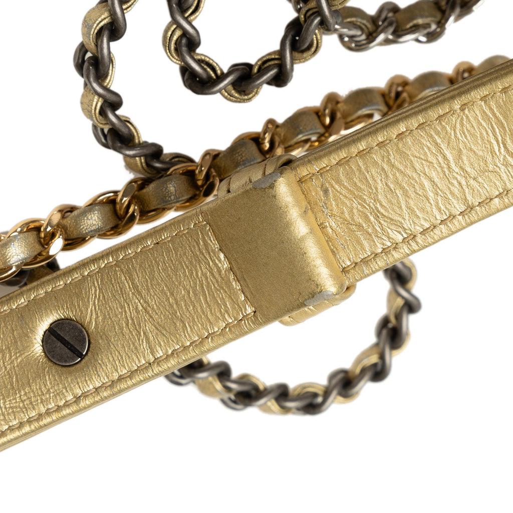 Chanel Small Metallic Lambskin Gabrielle Crossbody (SHG-RgUmSZ)