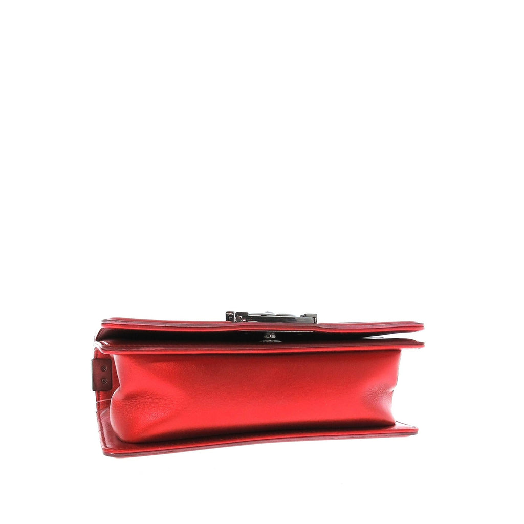 Chanel Small Patent Boy Flap Bag (SHG-4bgLtP)