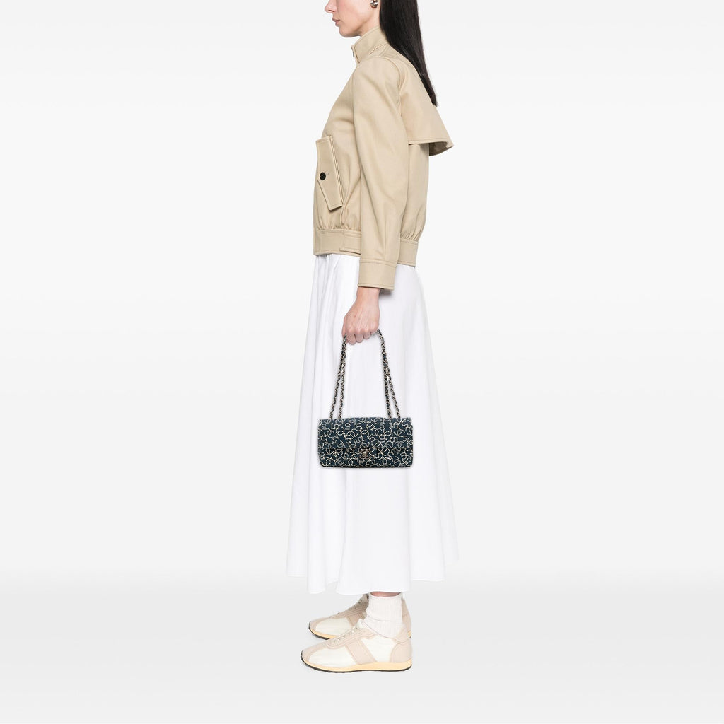 Chanel Small Printed Canvas CC No. 5 Flap
