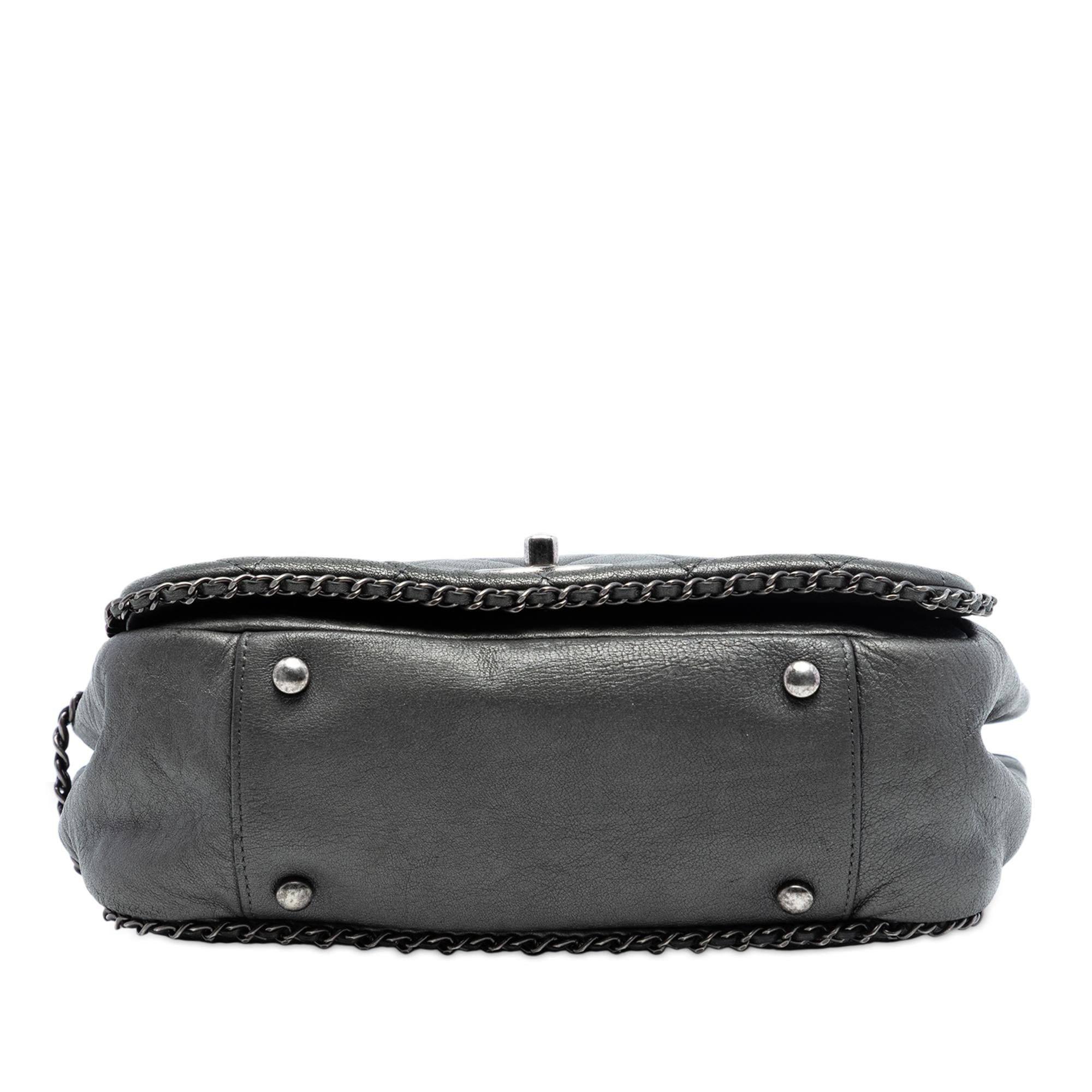 Chanel Small Quilted Calfskin CC Enchained Accordion Flap