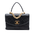 Chanel Small Quilted Lambskin Trendy Spirit Top Handle Bag