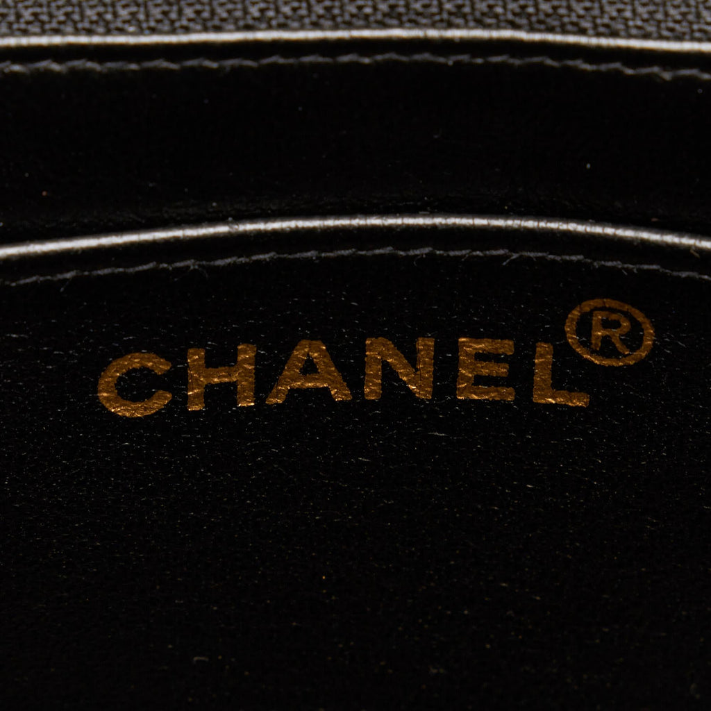 Chanel So Black Matelasse Patent Leather Single Flap Bag (SHG-6IHvZr)