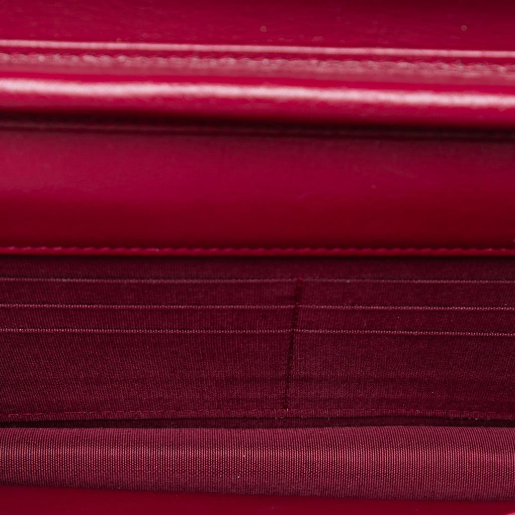 Chanel Stitched Goatskin Golden CC Wallet On Chain