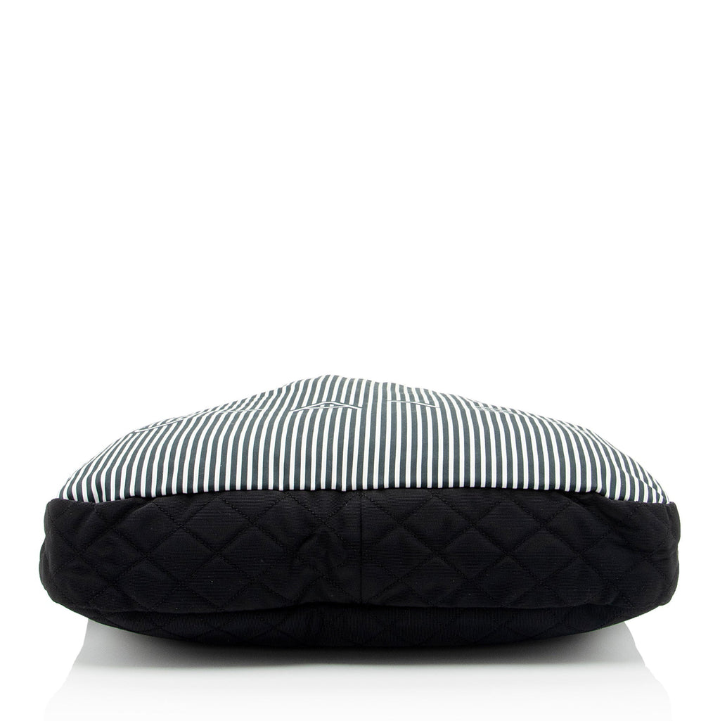 Chanel Striped Canvas Rialto Shoulder Bag (SHF-BaPjh9)