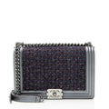 Chanel Tweed New Medium Boy Bag