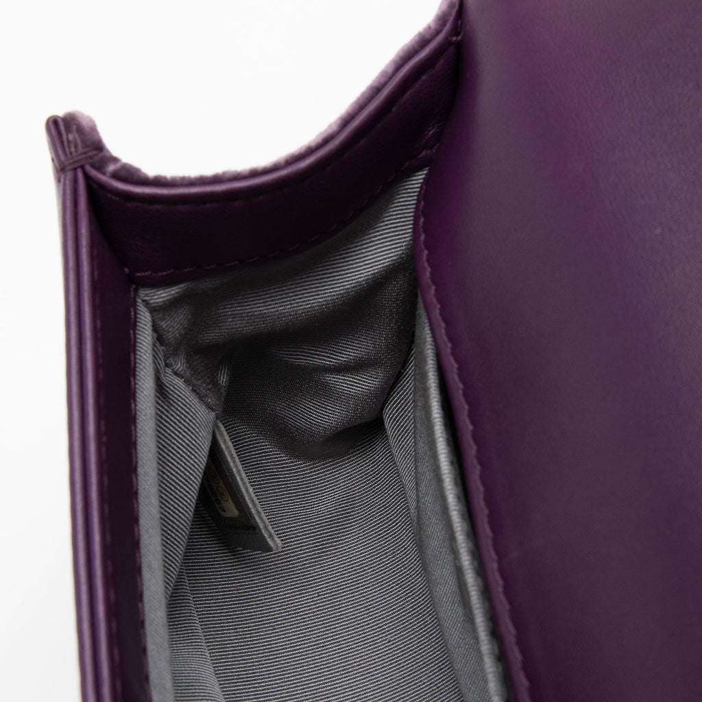 Chanel Velvet Small Boy Bag (SHF-f64Ll3)