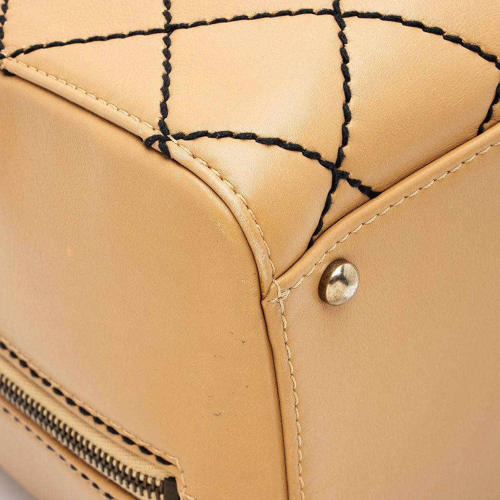 Chanel Vintage Calfskin Wild Stitch Duffle