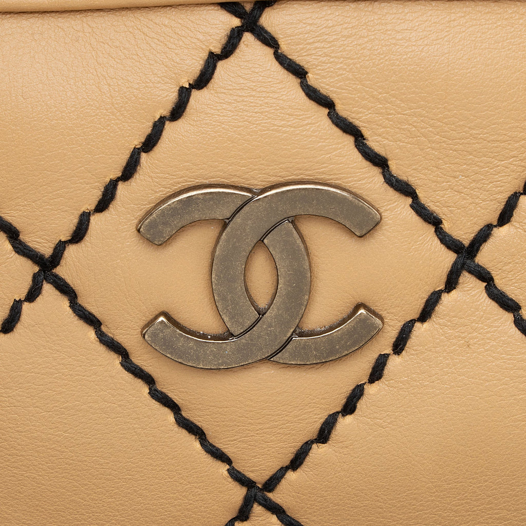 Chanel Vintage Calfskin Wild Stitch Duffle