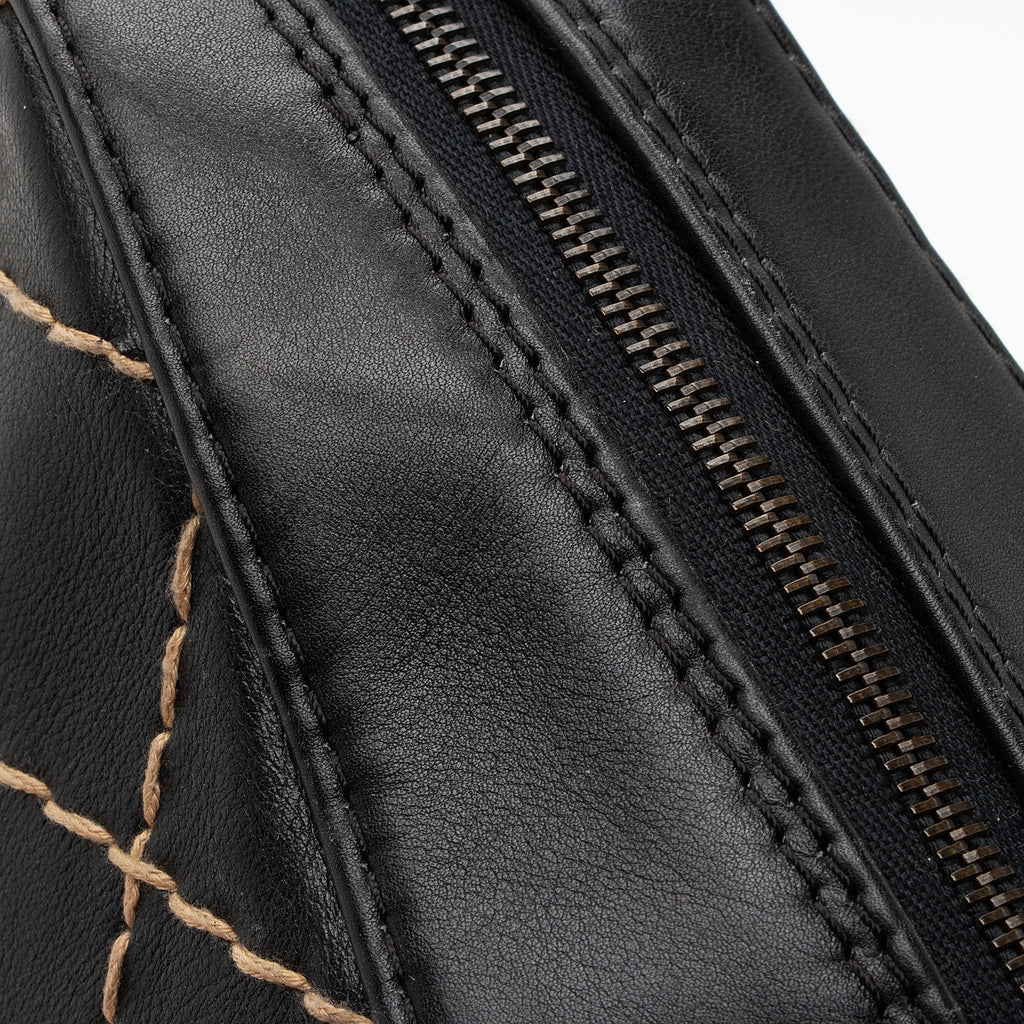 Chanel Vintage Calfskin Wild Stitch Large Satchel