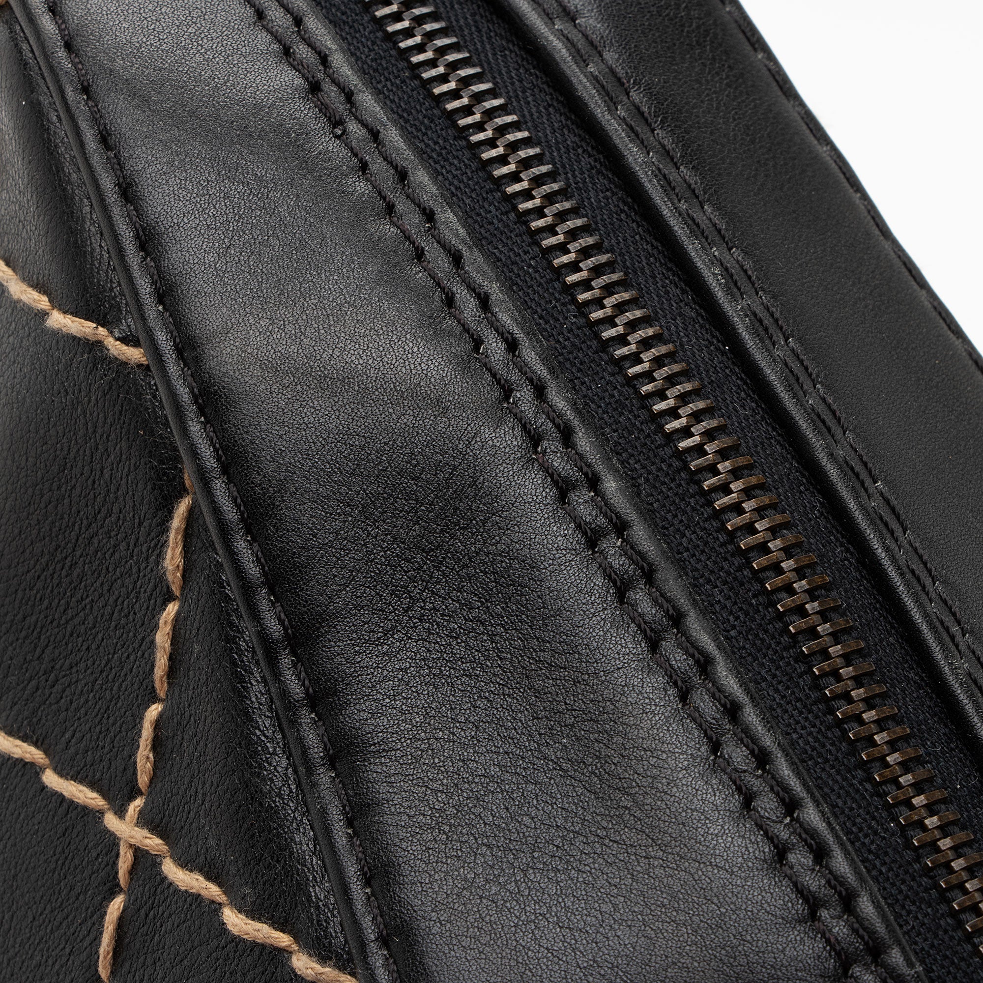 Chanel Vintage Calfskin Wild Stitch Large Satchel