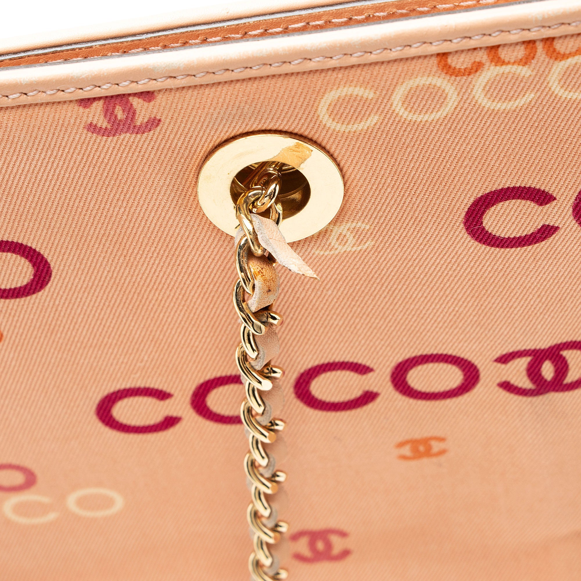 Chanel Vintage Canvas Coco Logo Tote