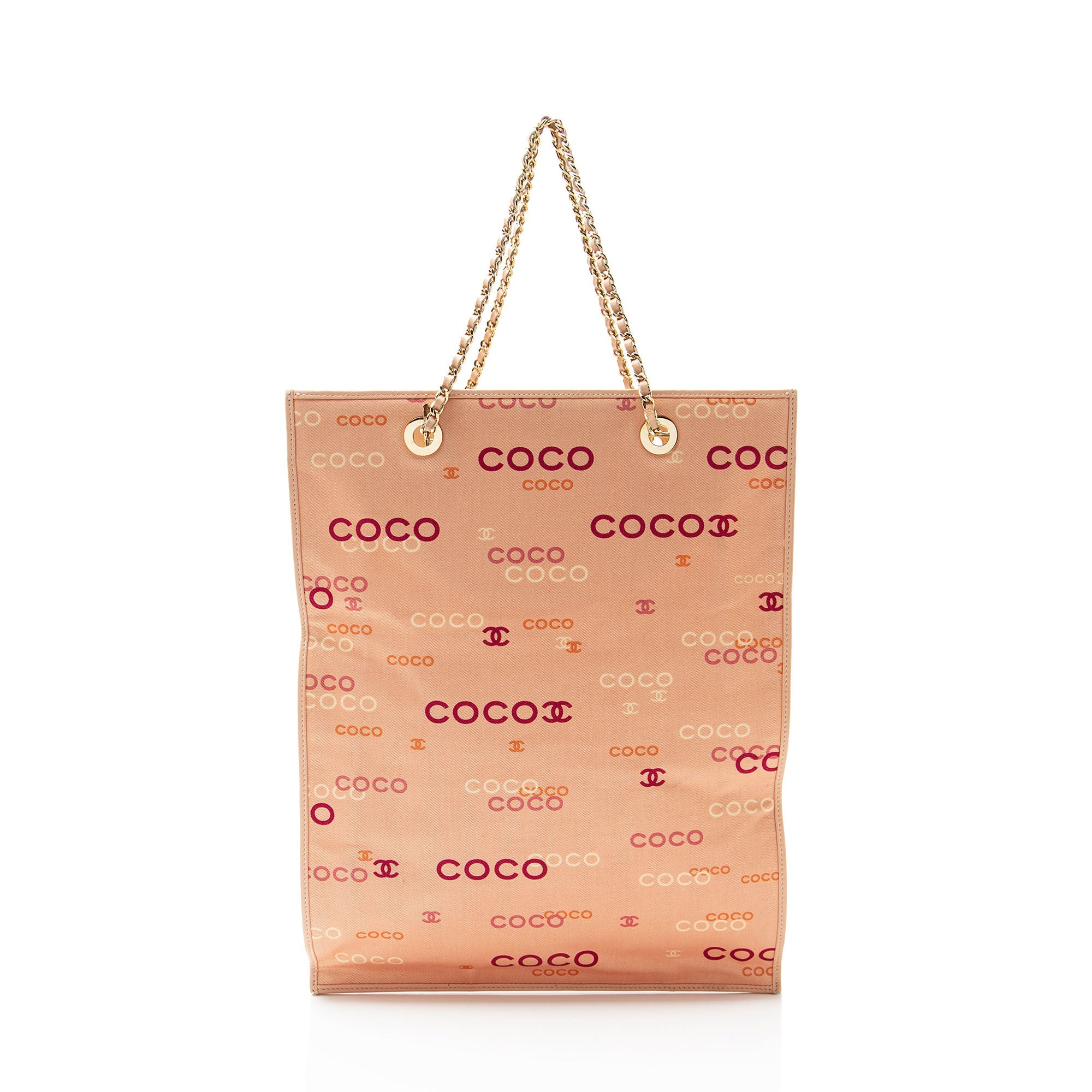 Chanel Vintage Canvas Coco Logo Tote