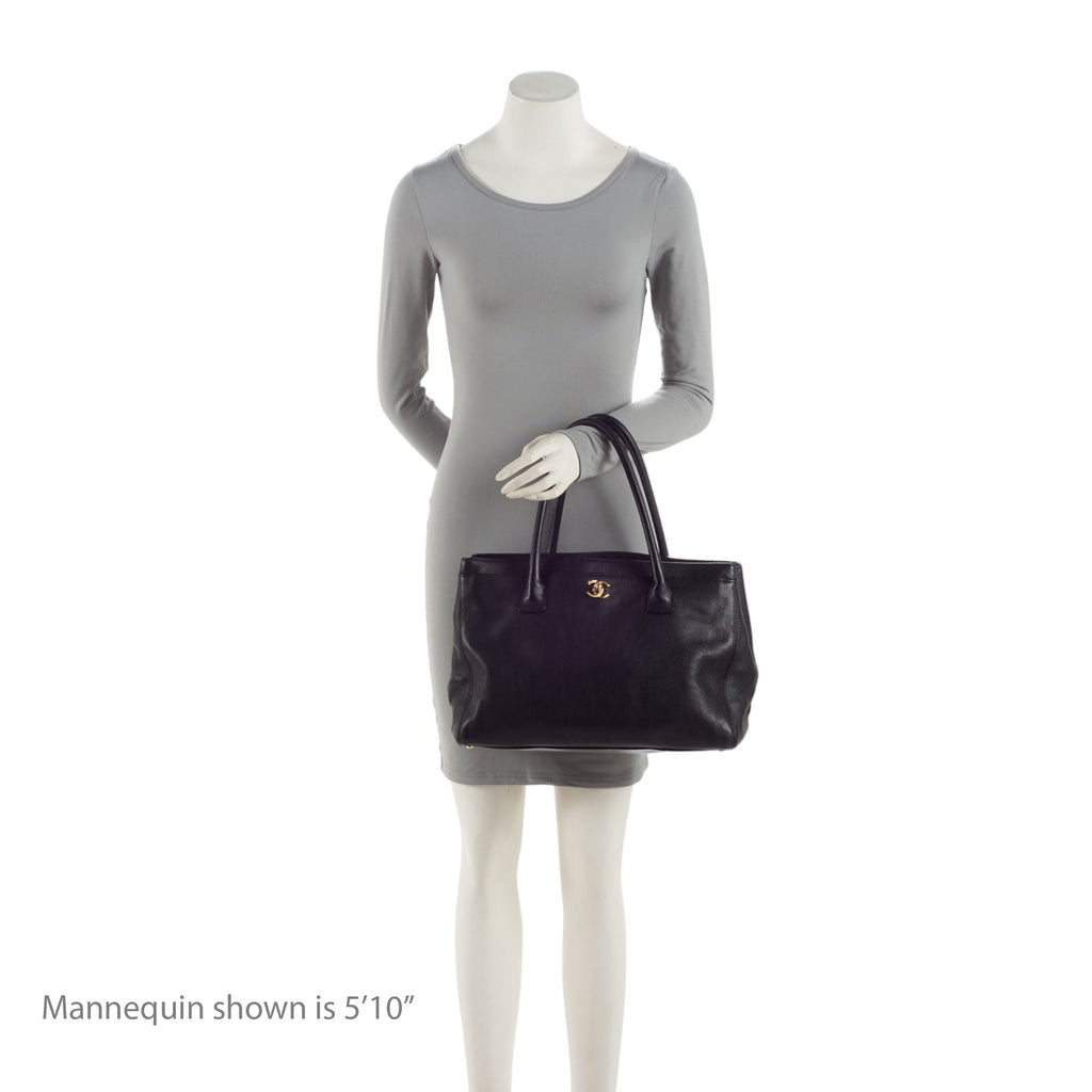 Chanel Vintage Caviar Leather Cerf Classic Executive Tote (SHF-iLttNK)