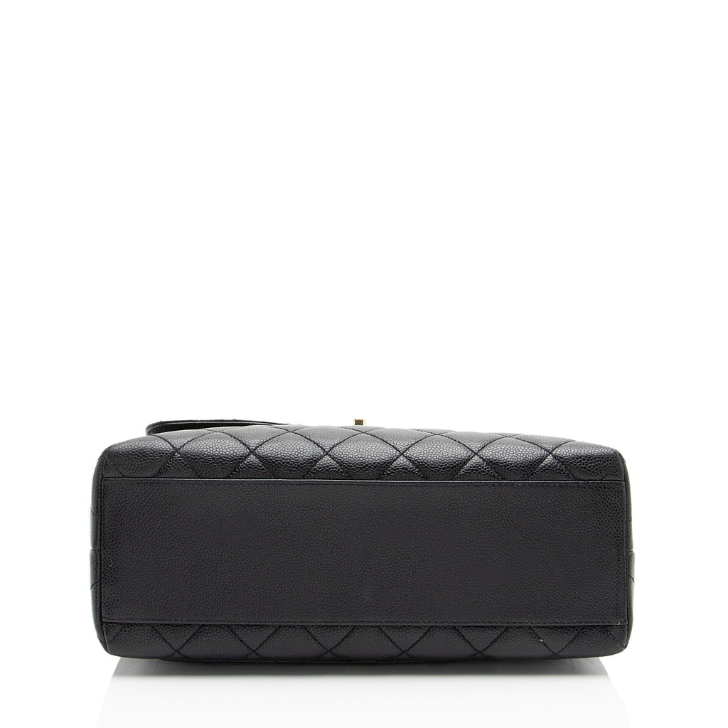 Chanel Vintage Caviar Leather Kelly Top Handle