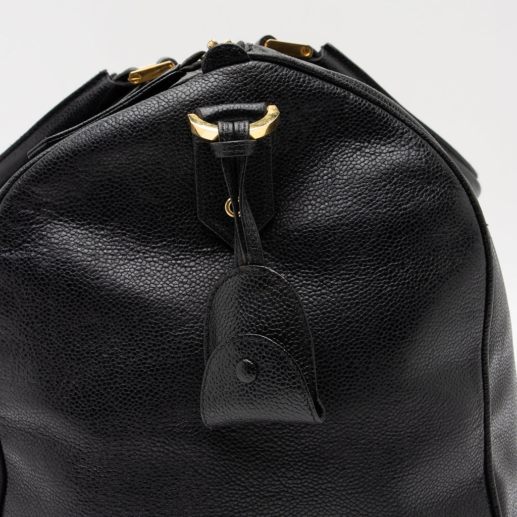 Chanel Vintage Caviar Leather Timeless CC Duffle Bag (SHF-8OA81f)