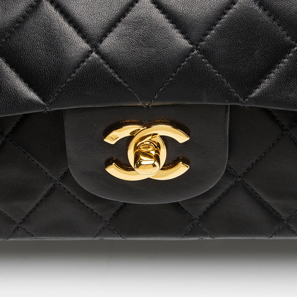 Chanel Vintage Lambskin Classic Medium Double Flap Bag