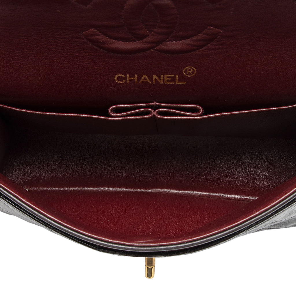 Chanel Vintage Lambskin Classic Small Double Flap Bag (SHF-wNnnBD)