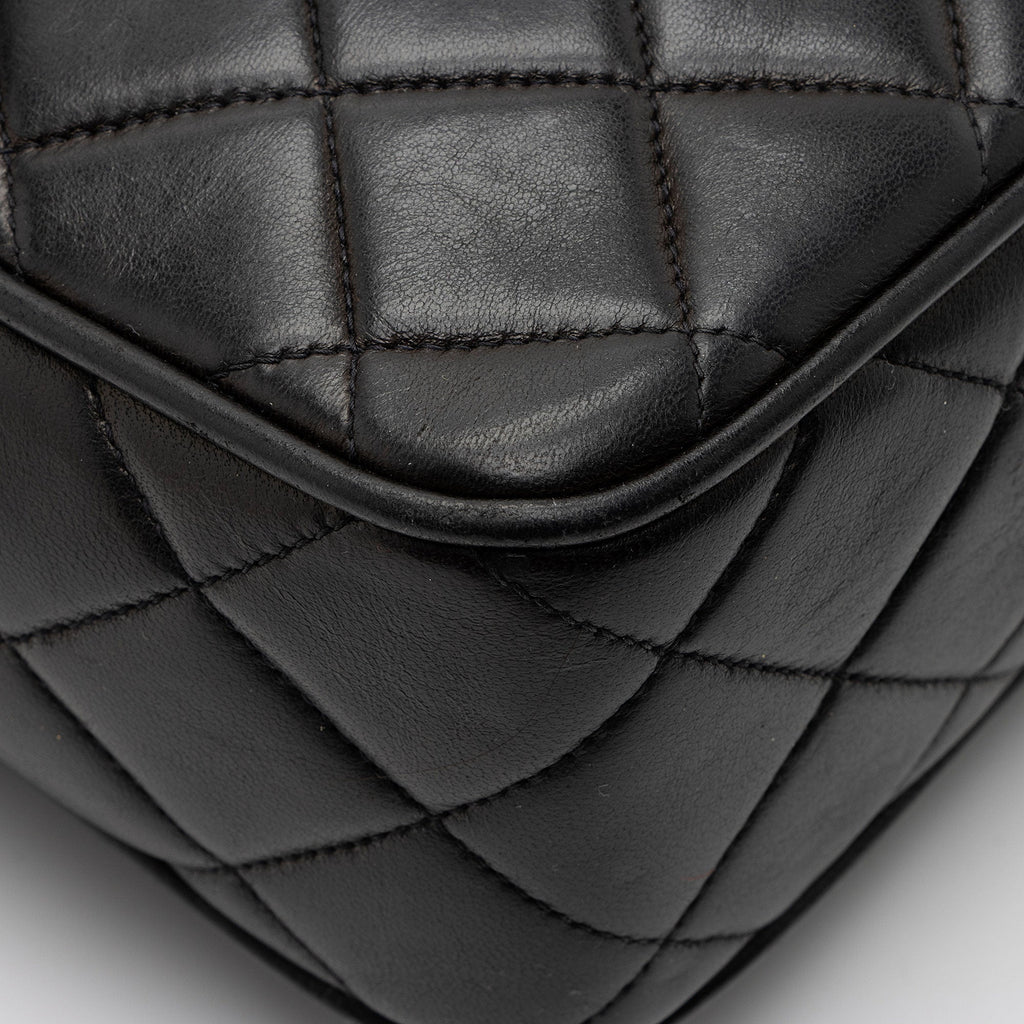 Chanel Vintage Lambskin Tassel Flap Camera Bag