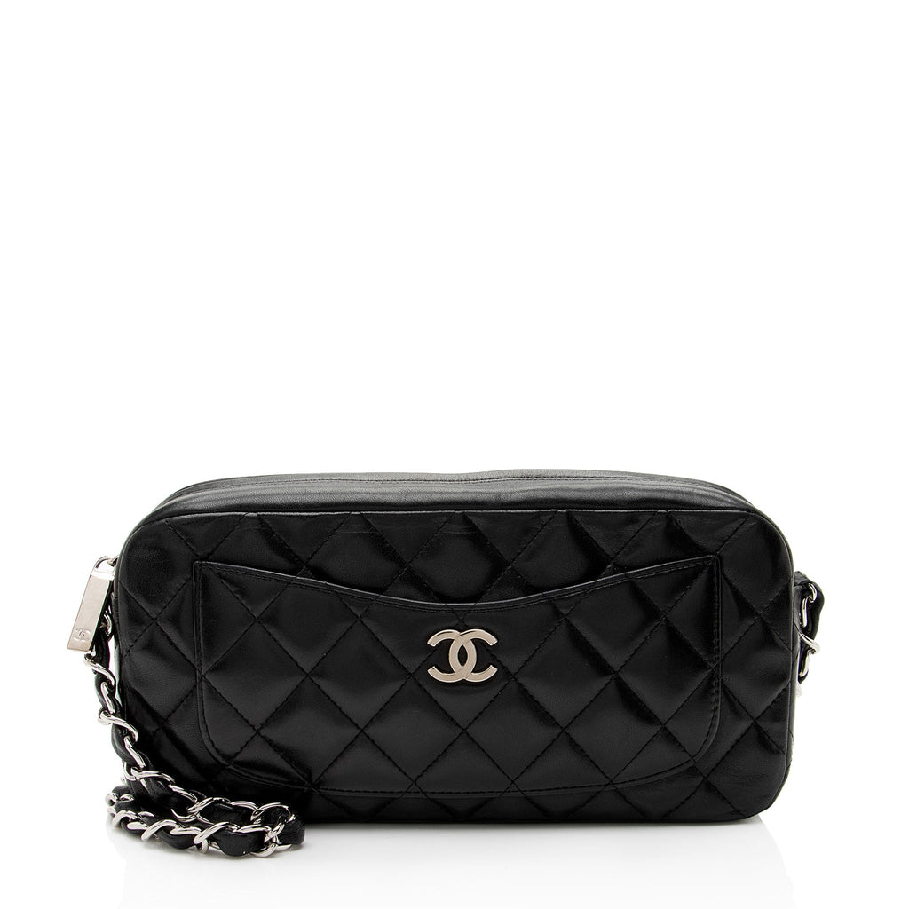 Chanel Vintage Lambskin Front Pocket Camera Bag