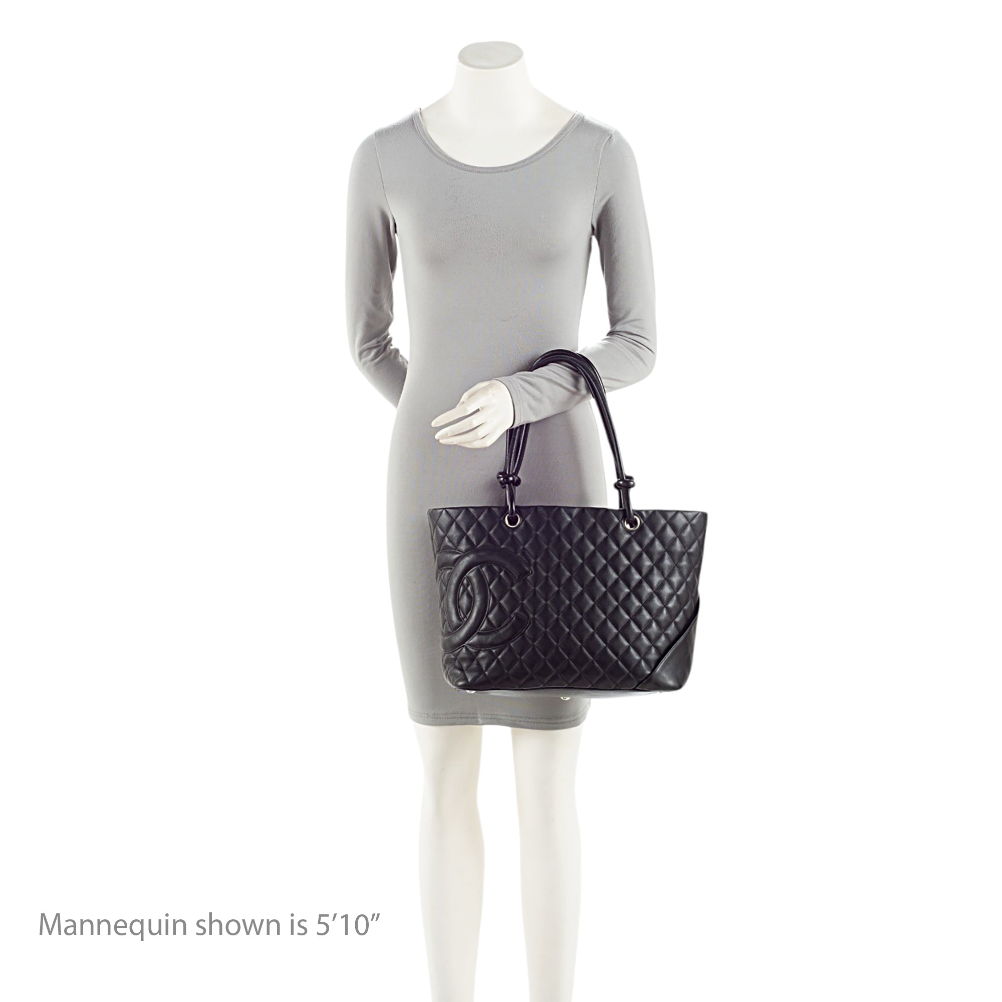 Chanel Vintage Lambskin Ligne Cambon Large Shopping Tote