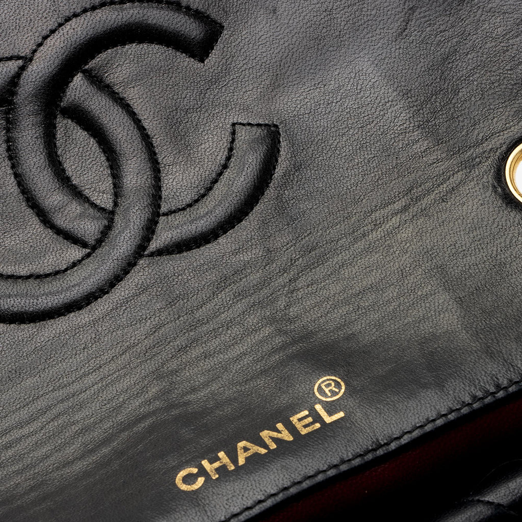 Chanel Vintage Lambskin Medium Single Flap Bag (SHF-jQAZoL)